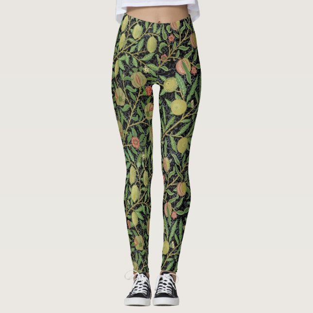William Morris Pomegranate Classic Fruit Leggings (Front)