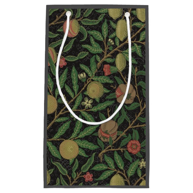 William Morris Pomegranate Classic Fruit Small Gift Bag (Front)