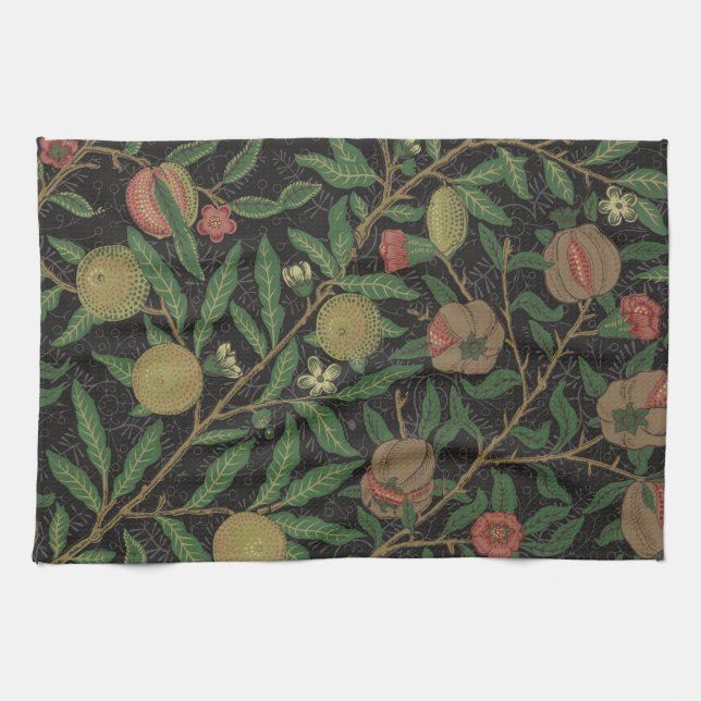 William Morris Pomegranate Classic Fruit Tea Towel (Horizontal)