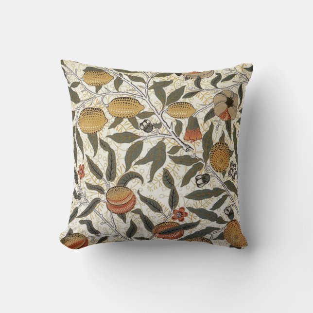 William Morris Pomegranate Cushion (Front)