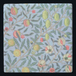 WILLIAM MORRIS "POMEGRANATE" DESIGN STONE COASTER<br><div class="desc">WILLIAM MORRIS "POMEGRANATE" DESIGN STONE COASTER IN BLUE</div>
