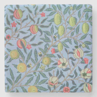WILLIAM MORRIS "POMEGRANATE" DESIGN STONE COASTER