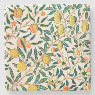 WILLIAM MORRIS "POMEGRANATE" DESIGN STONE COASTER