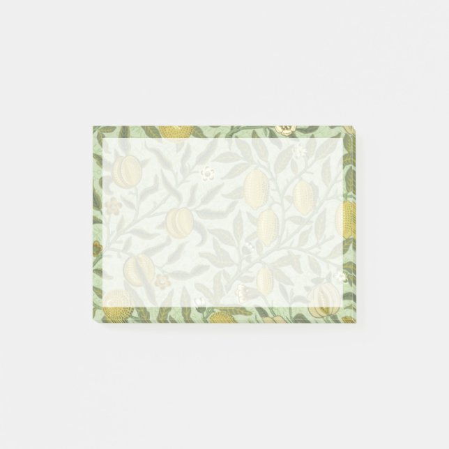 William Morris Pomegranate Fruit Design Post-it Notes (Front)