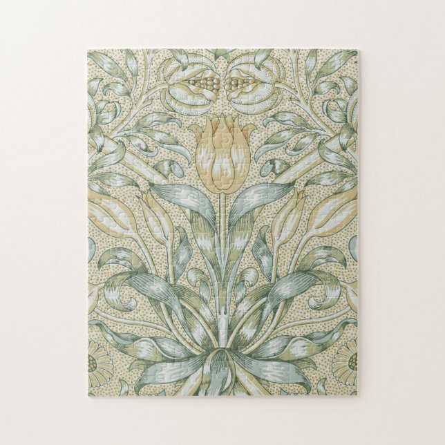 William Morris Pomegranate Pattern Antique Lily  Jigsaw Puzzle (Vertical)