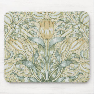 William Morris Pomegranate Pattern Antique Lily  Mouse Pad