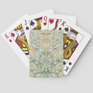 William Morris Pomegranate Pattern Antique Lily Playing Cards