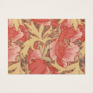 William Morris Poppies Floral Art Nouveau Pattern