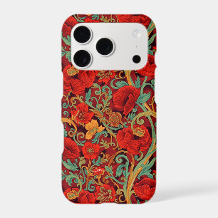 William Morris Poppies Floral Art Nouveau Pattern