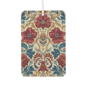 William Morris Poppies Floral art Nouveau Pattern Car Air Freshener