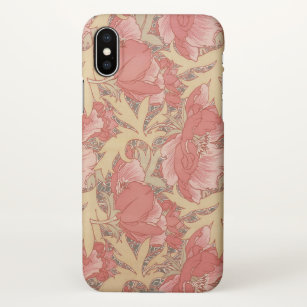 Vintage Flower Wallpaper Iphone X Cases Covers Zazzle Com Au