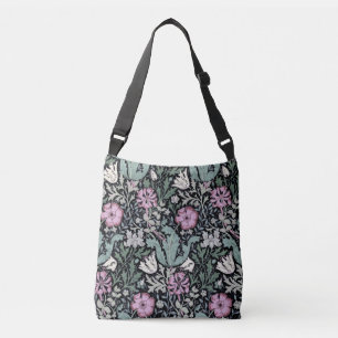 William Morris Poppy Botanical Victorian Wallpaper Crossbody Bag