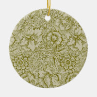 William Morris Poppy Classic Floral Green