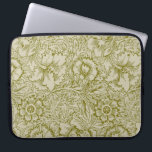 William Morris Poppy Classic Floral Green Laptop Sleeve<br><div class="desc">William Morris Company's Poppy wallpaper, a design of poppy flowers and foliage in a beautiful green tone. Colour woodblock print on paper; Designed by Mary (May) Morris; Published by Morris & Co. 1885. Wallpaper Sheet from a Set of Ten Wallpaper Sheets. Original from the Minneapolis Institute of Art william morris...</div>
