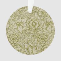 William Morris Poppy Classic Floral Green