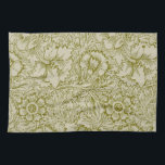 William Morris Poppy Classic Floral Green Tea Towel<br><div class="desc">William Morris Company's Poppy wallpaper, a design of poppy flowers and foliage in a beautiful green tone. Colour woodblock print on paper; Designed by Mary (May) Morris; Published by Morris & Co. 1885. Wallpaper Sheet from a Set of Ten Wallpaper Sheets. Original from the Minneapolis Institute of Art william morris...</div>