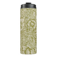 William Morris Poppy Classic Floral Green