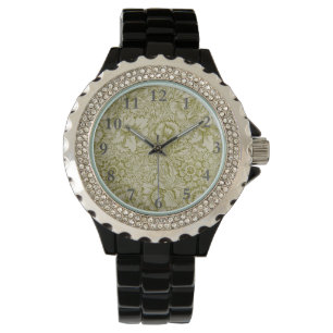 William Morris Poppy Classic Floral Green Watch