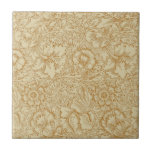 William Morris Poppy Floral Wallpaper Ceramic Tile<br><div class="desc">William Morris Poppy Pattern (1881). This image is based on the antique William Morris Poppy Pattern,  a Victorian wallpaper and fabric design by William Morris showing an antique damask floral flower vine pattern.</div>