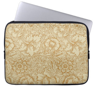 William Morris Poppy Floral Wallpaper Laptop Sleeve