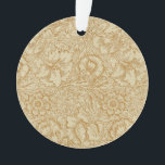 William Morris Poppy Floral Wallpaper Ornament<br><div class="desc">William Morris Poppy Pattern (1881). This image is based on the antique William Morris Poppy Pattern,  a Victorian wallpaper and fabric design by William Morris showing an antique damask floral flower vine pattern.</div>