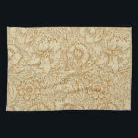 William Morris Poppy Floral Wallpaper Tea Towel<br><div class="desc">William Morris Poppy Pattern (1881). This image is based on the antique William Morris Poppy Pattern,  a Victorian wallpaper and fabric design by William Morris showing an antique damask floral flower vine pattern.</div>