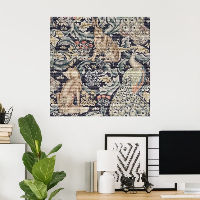 William Morris Rabbit, Peacock and Fox  Poster (Home Office)