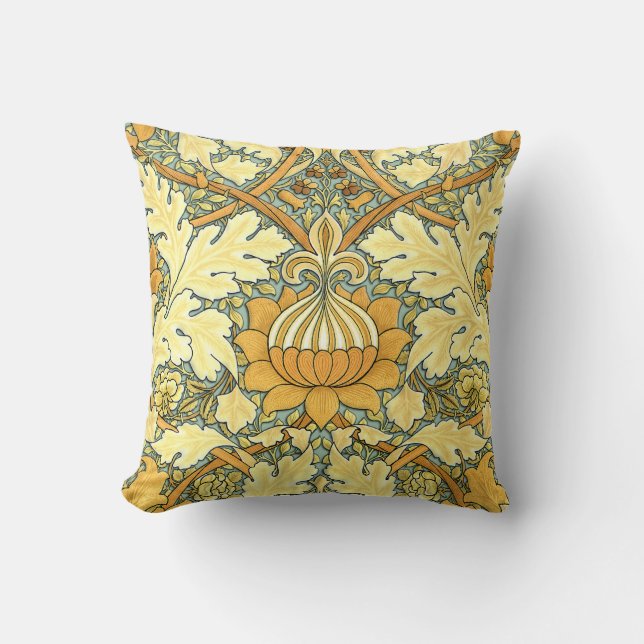 William Morris rich floral pattern Cushion (Front)