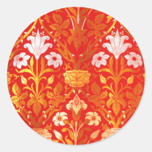 William Morris Rose and Lily Classic Round Sticker