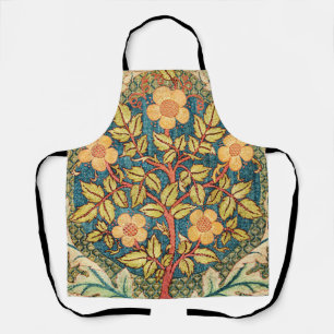 William Morris Rose Wreath  Apron