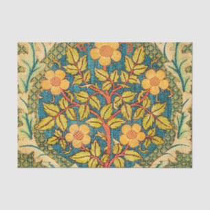 William Morris Rose Wreath: Classic Arts & Crafts  Tissue Paper