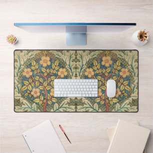 William Morris Rose Wreath Cushion Cover Classic Desk Mat