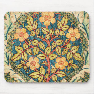 William Morris Rose Wreath  Mouse Pad