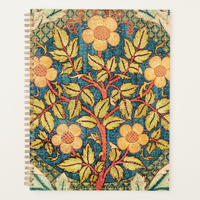 William Morris Rose Wreath Planner (Front)