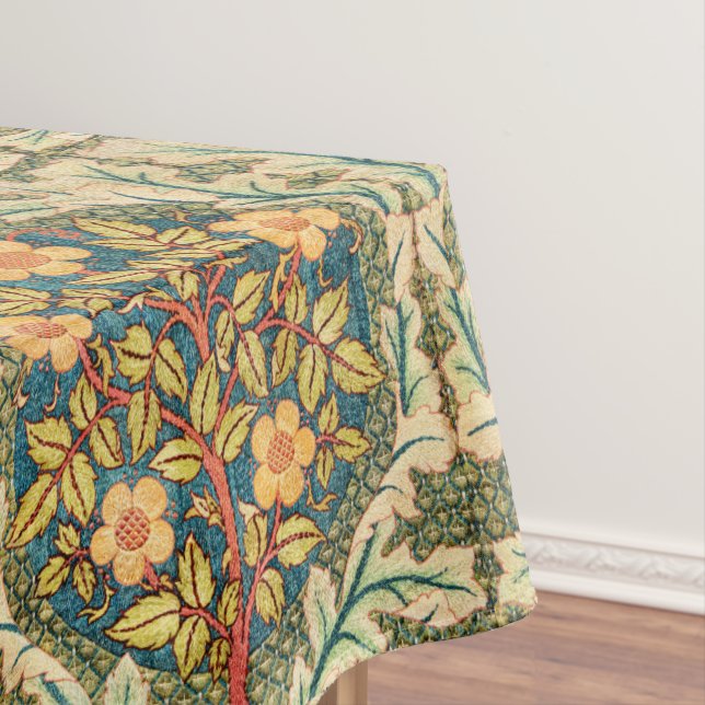 William Morris Rose Wreath Tablecloth (In Situ)