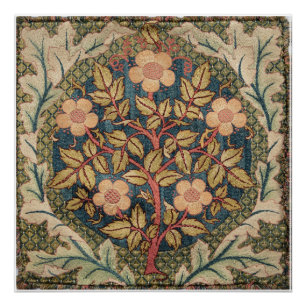 William Morris Rose Wreath Vintage Flowering Rose  Poster
