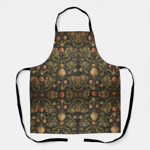 William Morris Scottish Thistle vintage floral Apron