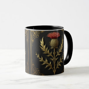 William Morris Scottish Thistle vintage floral Mug