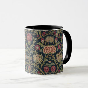 William Morris Scottish Thistle vintage floral  Mug