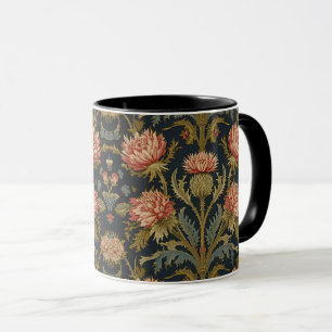 William Morris Scottish Thistle vintage floral  Mug