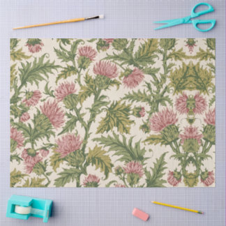 William Morris Scottish Thistle vintage floral Tissue Paper