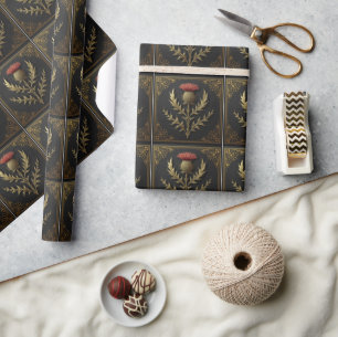 William Morris Scottish Thistle vintage floral Wrapping Paper
