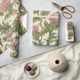 William Morris Scottish Thistle vintage floral Wrapping Paper
