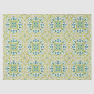 William Morris Seamless Ceiling Lime Green Pattern Tissue Paper
