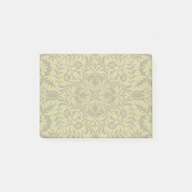 William Morris Seamless Vine Gold Yellow Pattern Post-it Notes (Front)