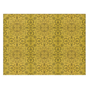William Morris Seamless Vine Gold Yellow Pattern Tablecloth