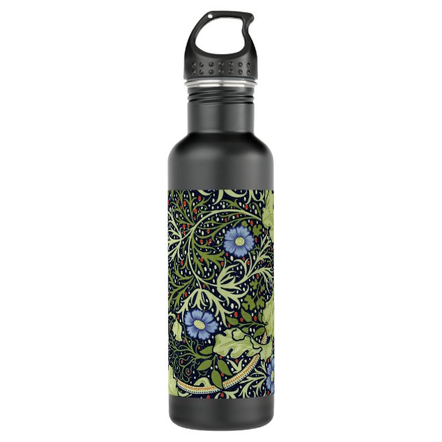 William Morris Seaweed Antique Flower 710 Ml Water Bottle (Front)