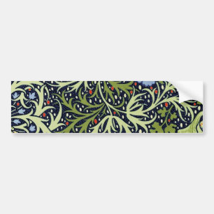 William Morris Seaweed Antique Flower Bumper Sticker