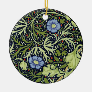 William Morris Seaweed Antique Flower Ceramic Tree Decoration