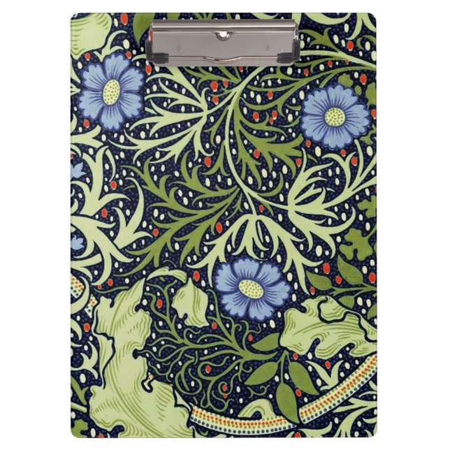William Morris Seaweed Antique Flower Clipboard (Front)